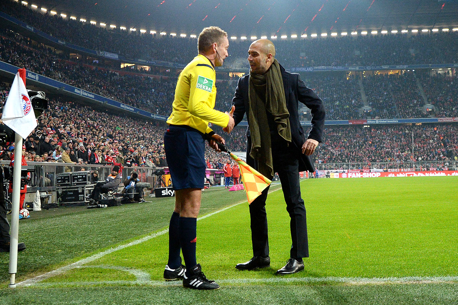 Marcus Häcker und Pep Guardiola.